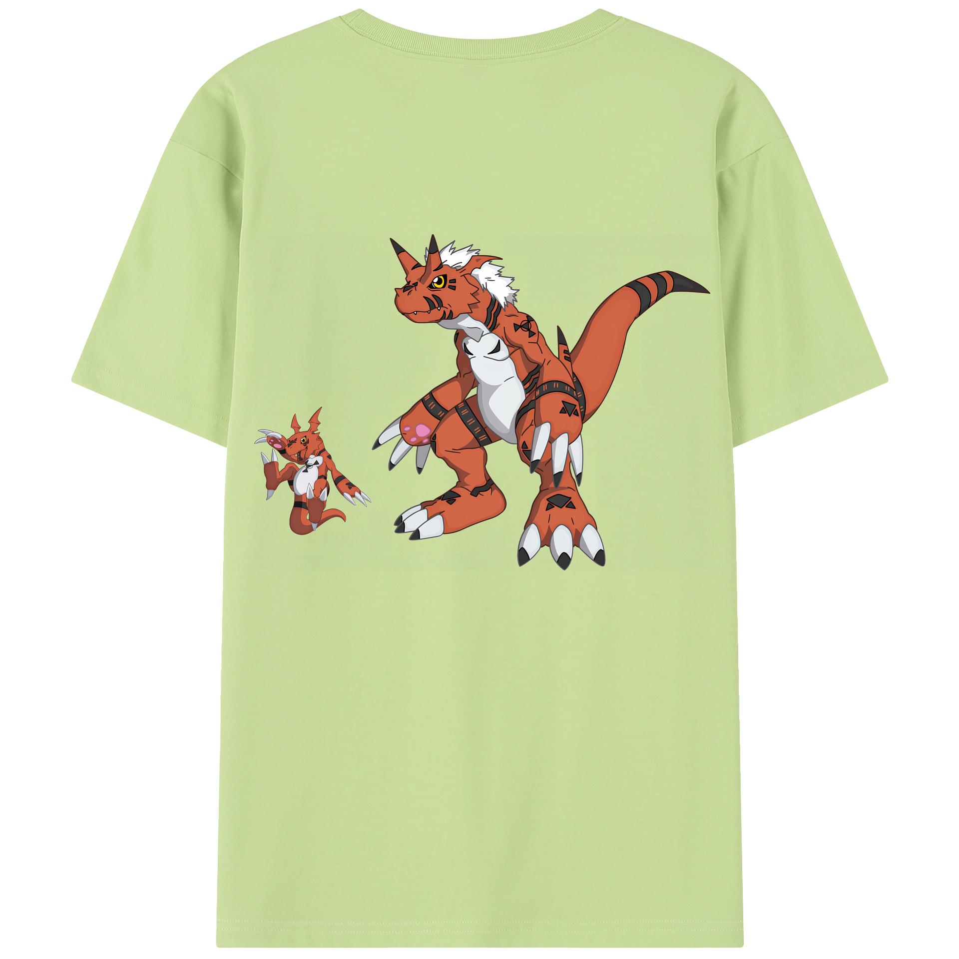 （画像用） Digimon デジタルモンスター/デジモン 綿100％半袖Tシャツ（背面プリント）